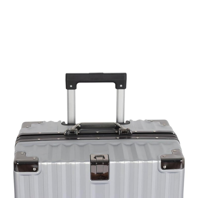 أفياتور طقم حقائب سفر فاخر من الألمنيوم: متانة وأناقة لا تضاهى - مكون من 3 قطع -  بكفرات دبل واقفال مزدوجة ضد السرقة - Image 5